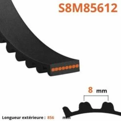 Courroie Coupe Crantée Autoportée Stiga S8M85612