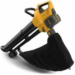 Stiga VS 100e Souffleur Aspirateur Broyeur Sans-fil – 20V – 2 Batteries 4,0 Ah) – 55 M/s – 9,6 M³/min